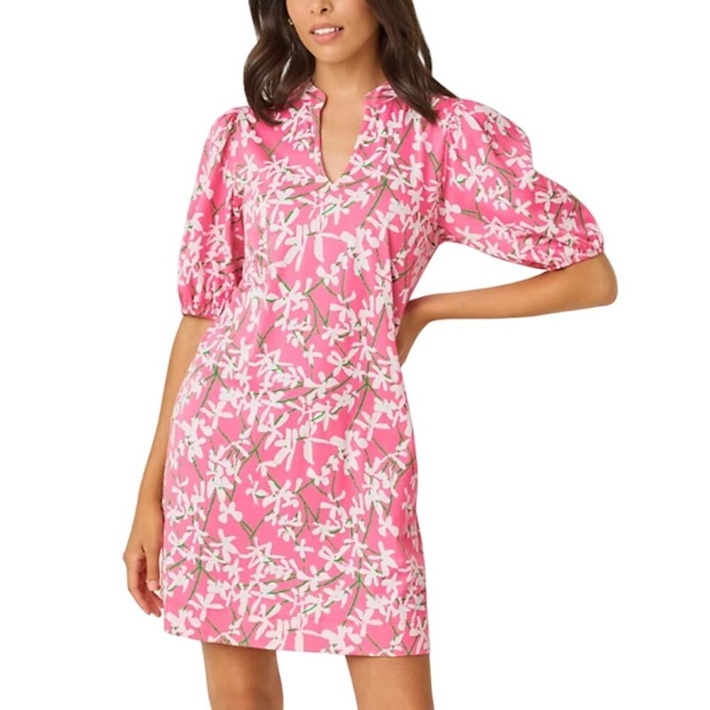 Lilly Pulitzer Women's Confetti Pink Liza Overprint Carey Dress Size M - Picture 10 of 11